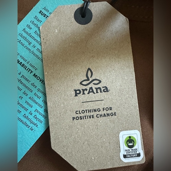 Prana Men’s Stretch Zion Hybrid Short II Size 32 in Sepia 7” inseam Sustainable - Picture 6 of 10